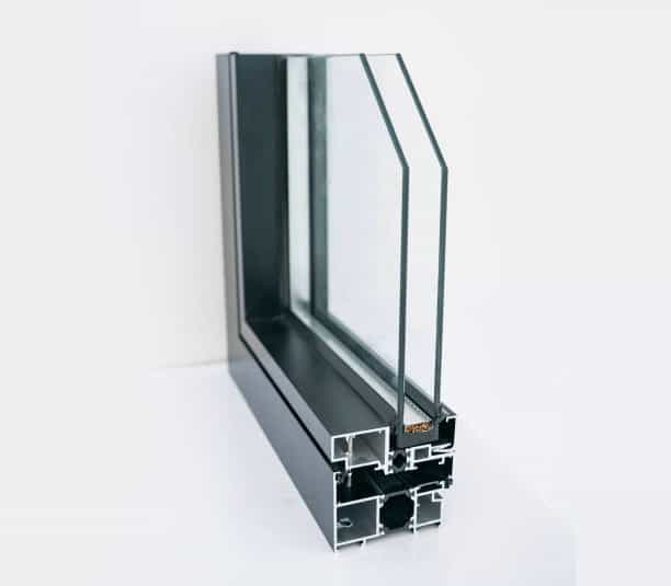 Double Glazed Aluminium Windows Section